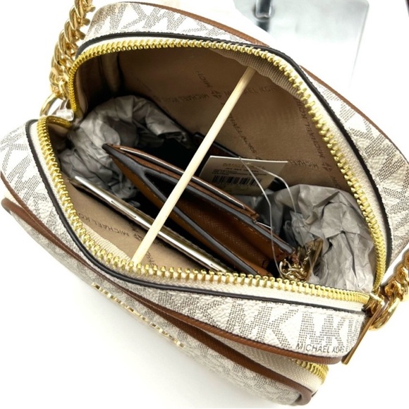 Michael Kors JST Medium Logo Crossbody & Matching Coinpouch Card Case Wallet - Picture 13 of 15